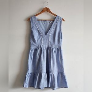 BB Dakota Blue Linen Chambray Dress
